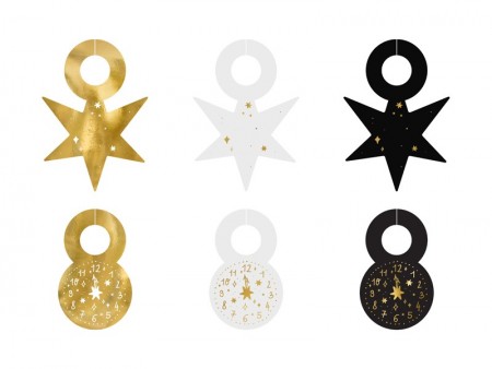 6 Marques -verres Happy New...