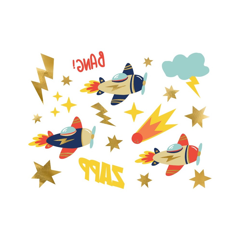11 Tatouages temporaires Avions