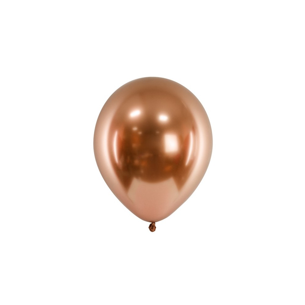 50 Ballons Glossy 30 cm - cuivré