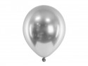 5 Ballons Glossy 46 cm - argent