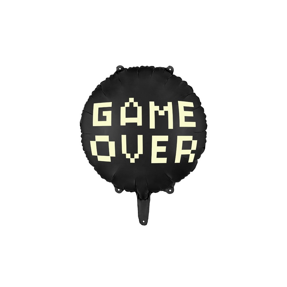 Ballon mylar Game over - noir