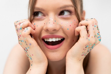 Paillettes pour le visage - s