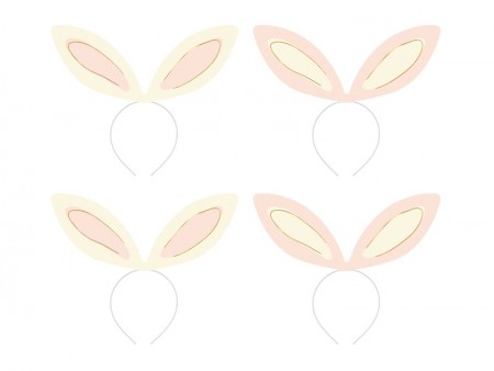4 Serre-tete Oreilles de lapin