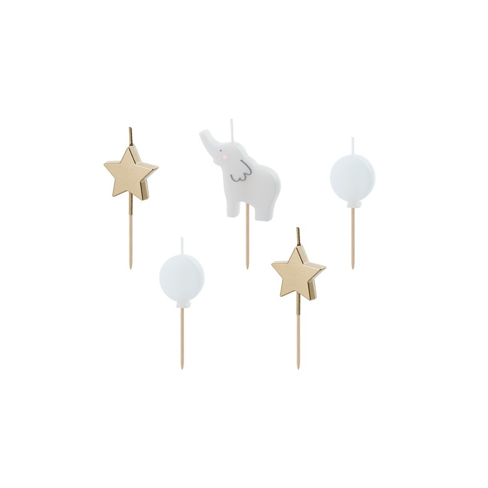 5 Bougies éléphant
