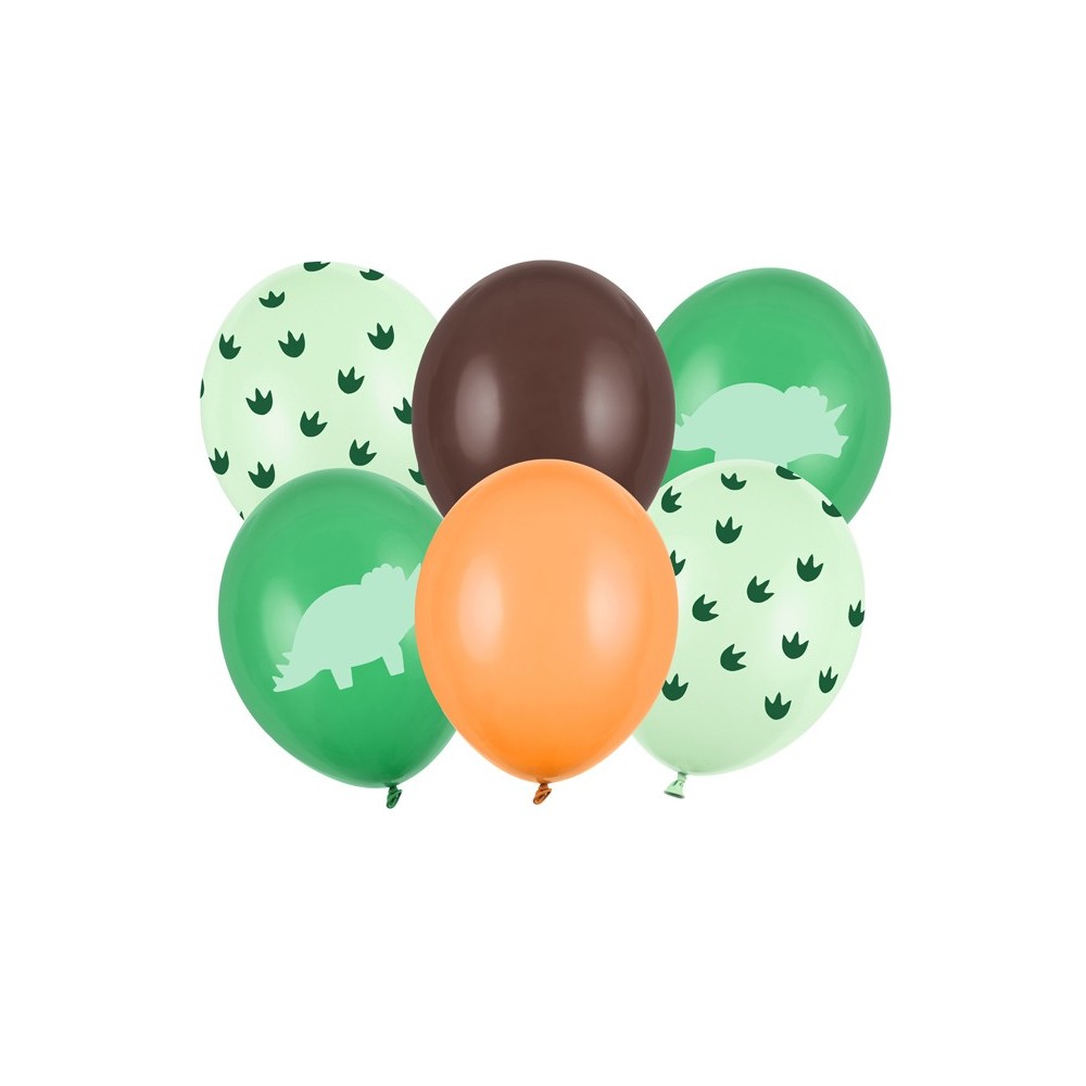 6 Ballons 30 cm - Dinosaure