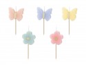 5 Bougies papillons