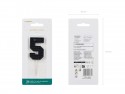 Bougie Chiffre 5 - noir