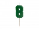 Bougie Chiffre 8 - vert