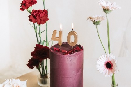 Bougie Chiffre 4 - or