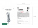 Ballon mylar Chiffre ''1'' - argent