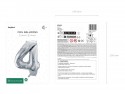 Ballon mylar Chiffre ''4'' - argent