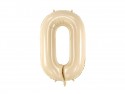 Ballon mylar Chiffre ''0'' - beige