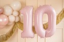 Ballon mylar Chiffre ''0'' - rose clair