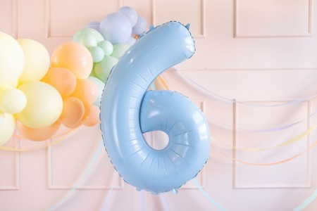 Ballon mylar Chiffre ''6''...