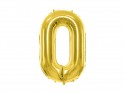 Ballon mylar Chiffre ''0'' - or clair