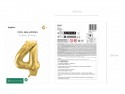 Ballon mylar Chiffre ''4'' - or clair