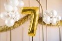 Ballon mylar Chiffre ''7'' - or clair