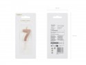 Bougie Chiffre 7- or rose