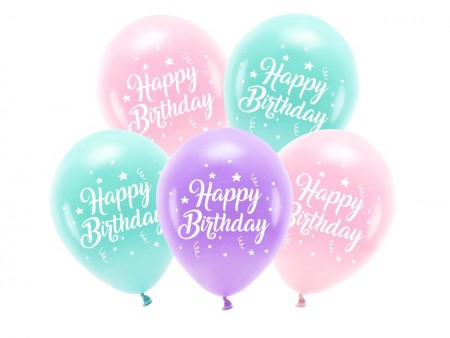 5 Ballons Eco 26 cm - Happy...
