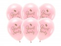 6 Ballons Eco 33 cm - Baptême Saint - Rose Blush