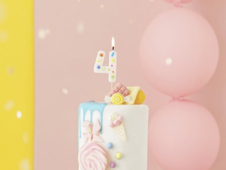 Bougie Chiffre '4'-...