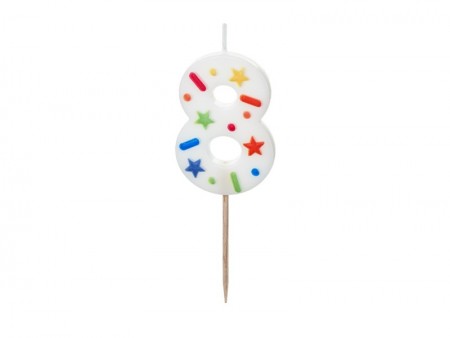 Bougie Chiffre '8'-...
