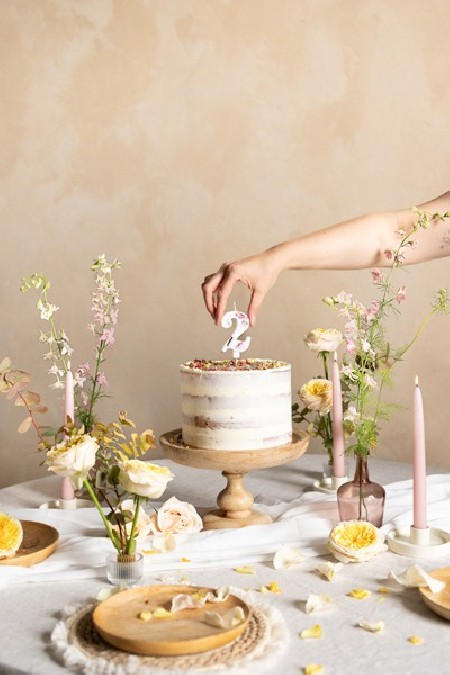 Bougie Numéro '2'- Blanche...