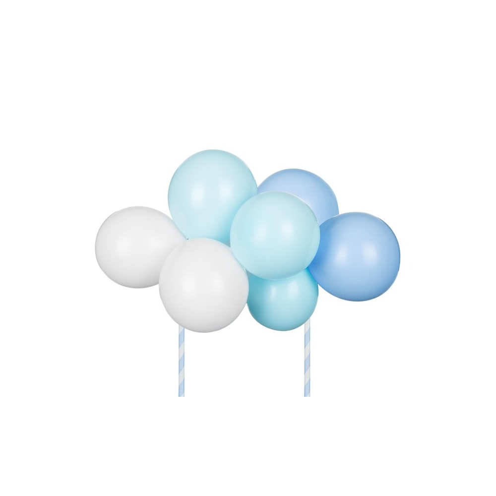 Cake topper gâteau ballon - bleu