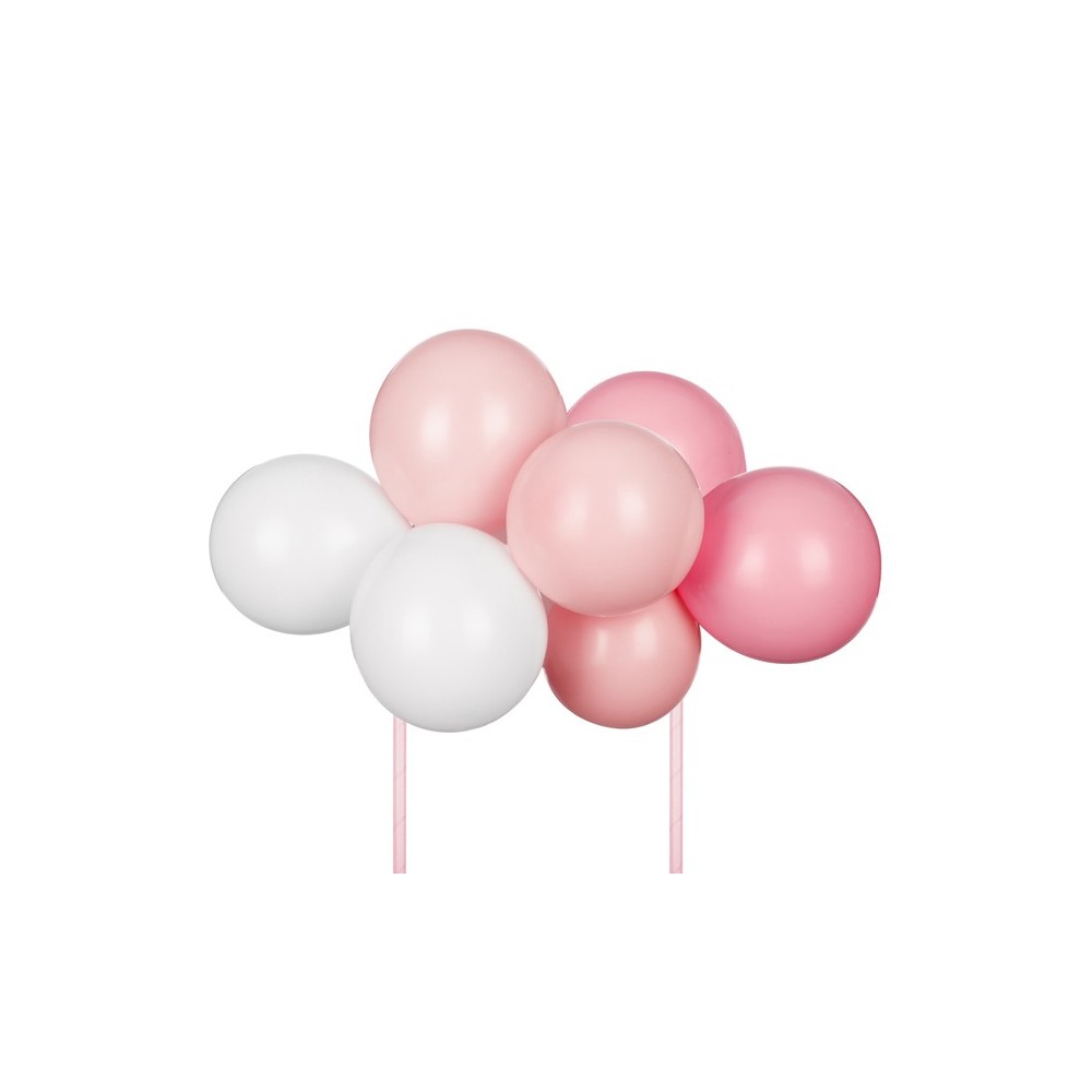 Cake topper gâteau ballon - rose