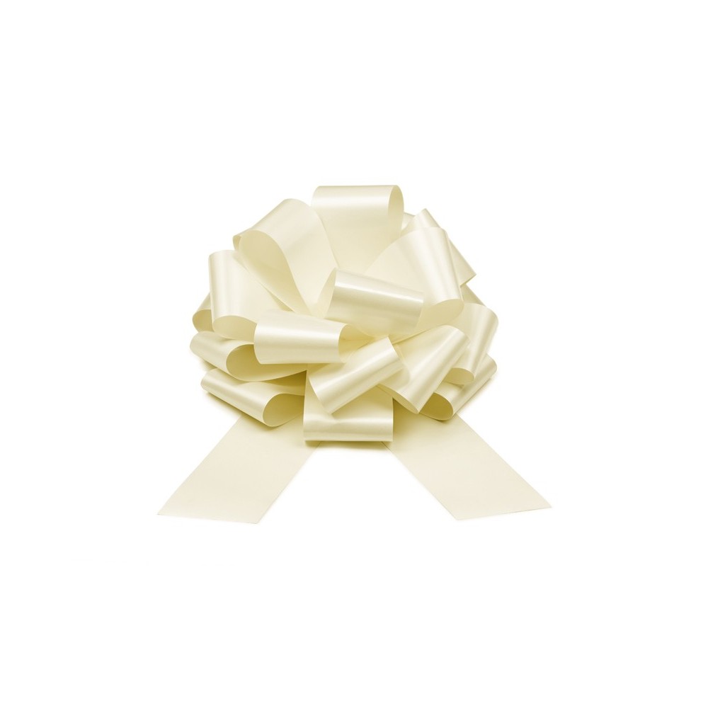 Nœud décoratif DIY - blanc cassé- 30 cm