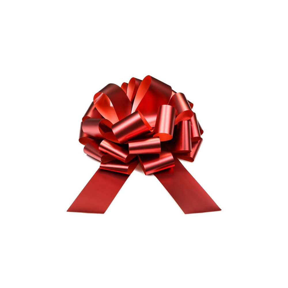 Nœud décoratif DIY - rouge - 30 cm