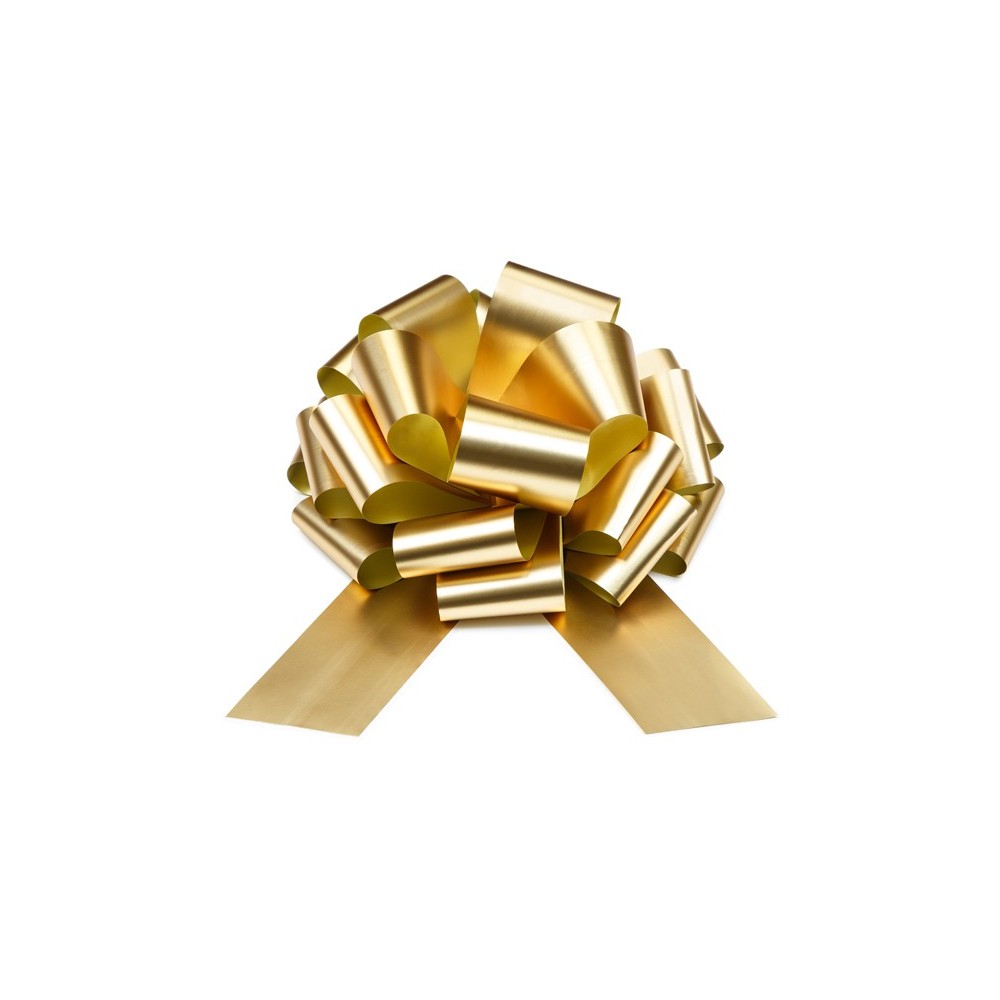 Nœud décoratif DIY - or clair - 30 cm