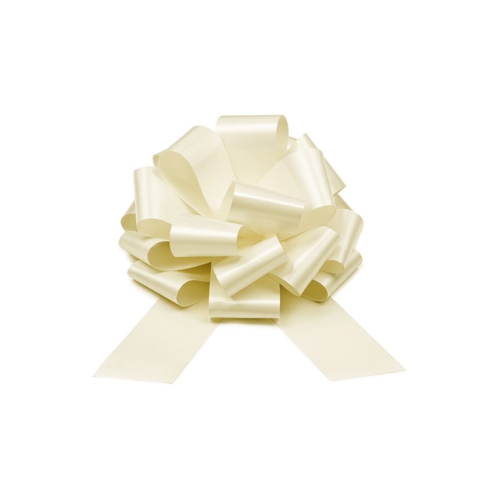 Nœud décoratif DIY - blanc cassé- 40 cm