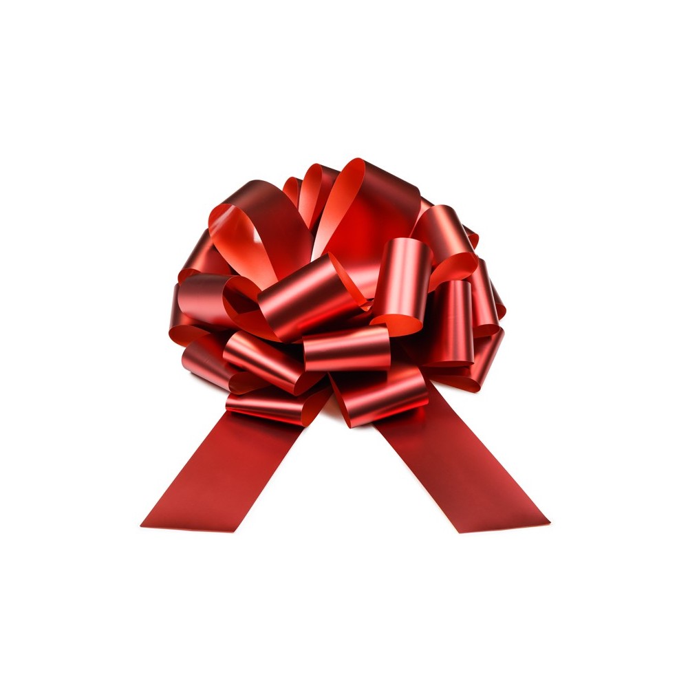 Nœud décoratif DIY - rouge - 40 cm