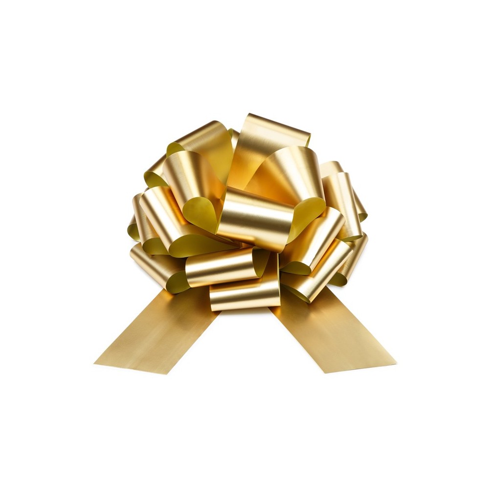 Nœud décoratif DIY - or clair - 40 cm