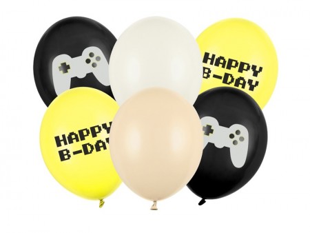 6 Ballons 30 cm - Happy...
