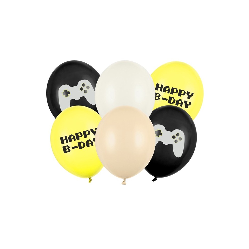 6 Ballons 30 cm - Happy Birthday