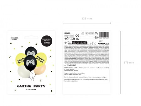 6 Ballons 30 cm - Happy...