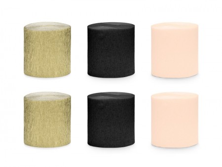 6 Papier crépon 5cm/10m -...