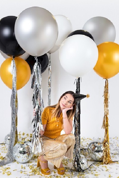 Ballon rond 1 m - Neige...