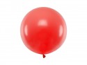 Ballon rond 60 cm - Rouge coquelicot pastel