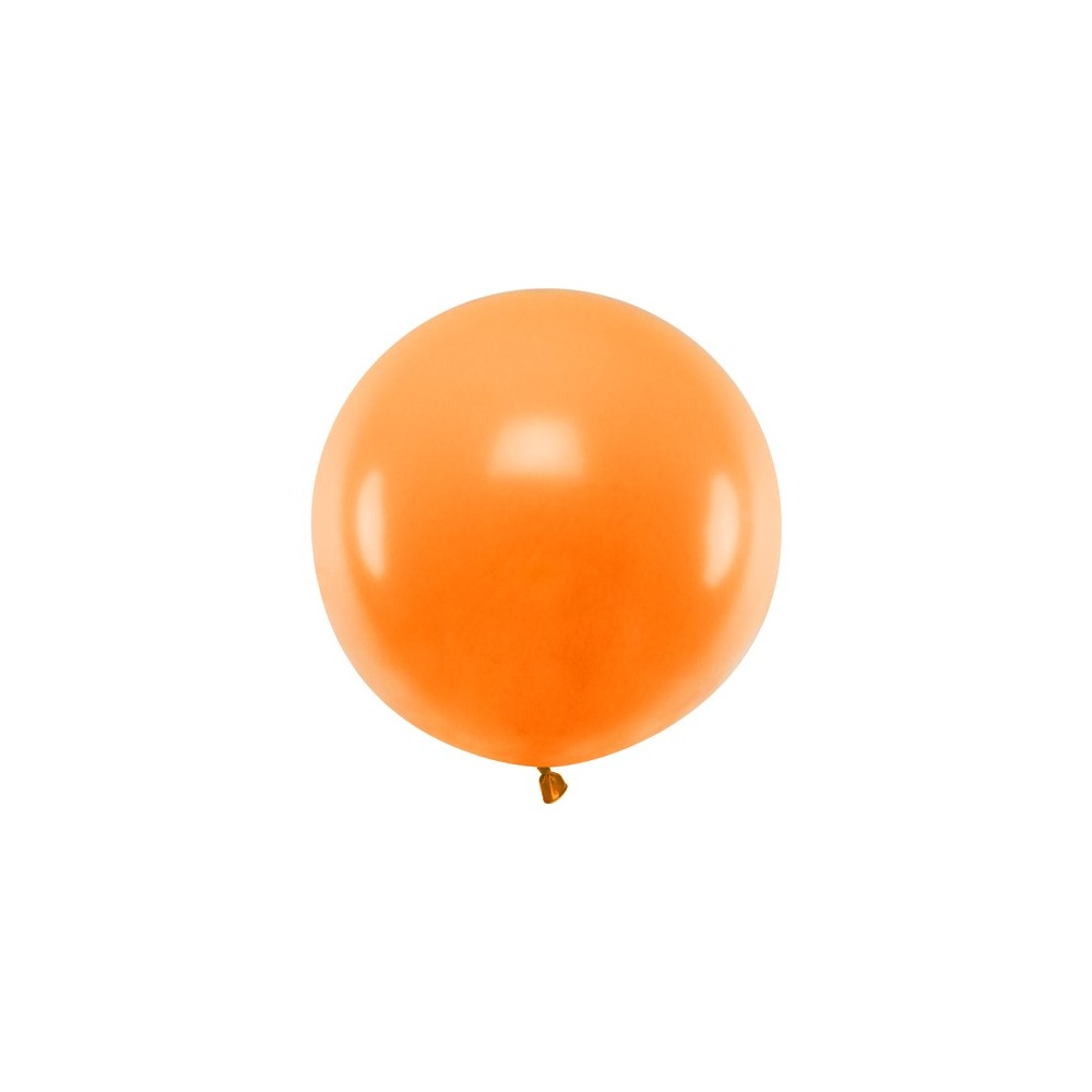 Ballon rond 60 cm - Pastel mandarine Orange