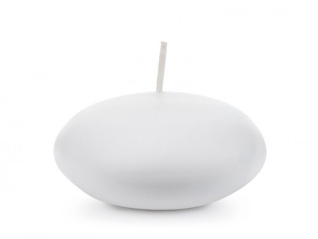 4 Bougie flottante - mat blanc