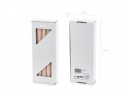 10 Bougie cierge mat- nude - 24cm