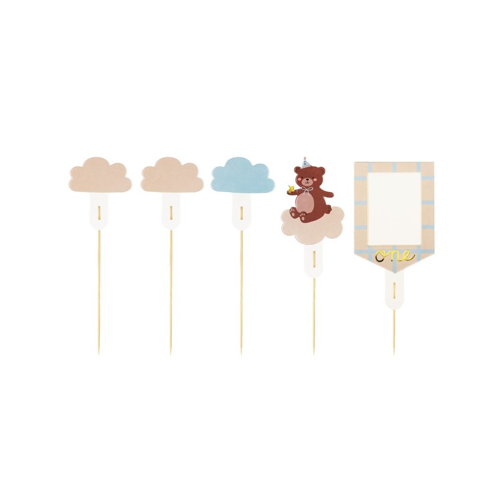 5 Cake toppers Gâteau Ours