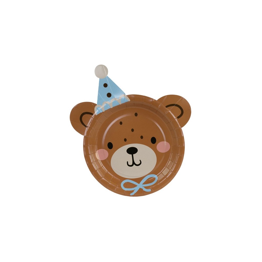 6 Assiettes Tête d'Ours