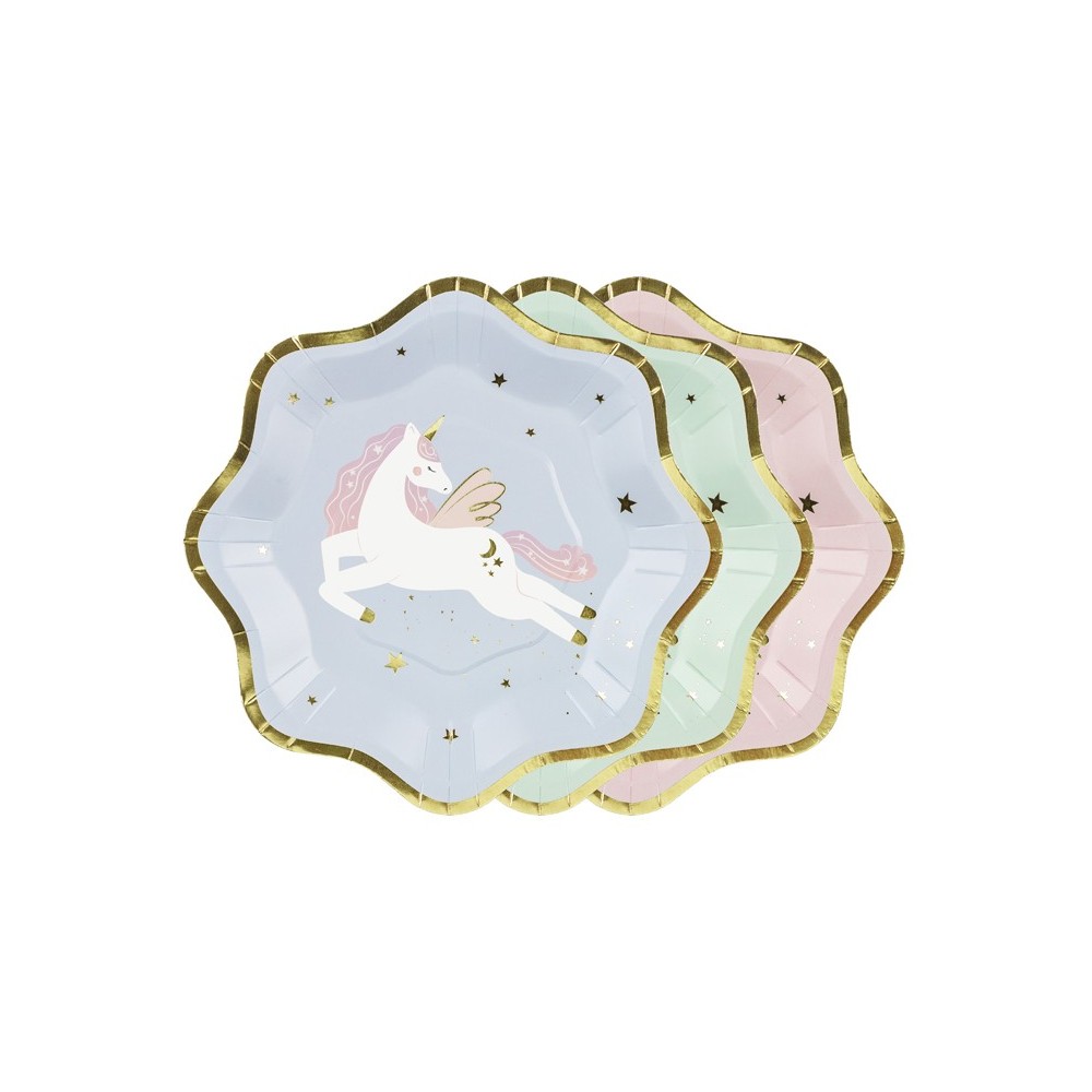 6 Assiettes Licorne