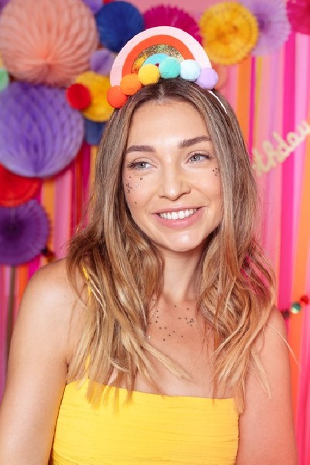 Serre-tête arc-en-ciel