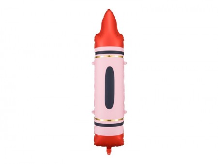 Ballons mylar Crayons - rouge