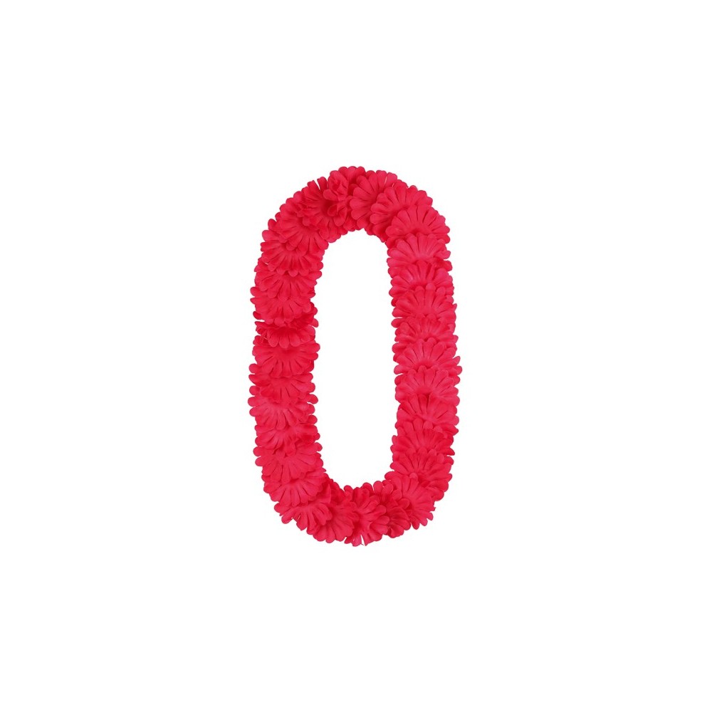 Collier hawaïen - rose foncé